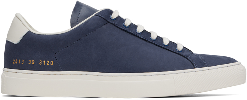 Common Projects Navy & White Retro Sneakers