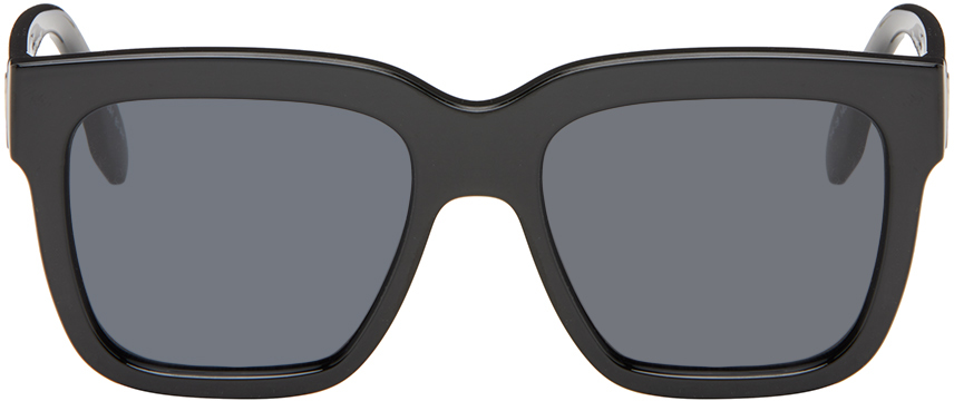 Shop Le Specs Black Tradeoff Sunglasses In Lsu2329642
