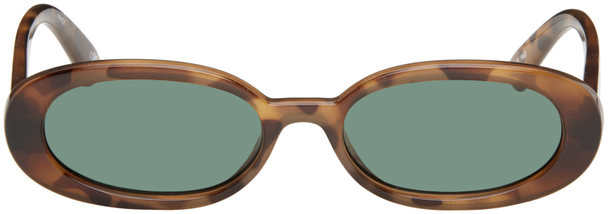 Le Specs Tortoiseshell Outta Love Sunglasses In Lsp1802498