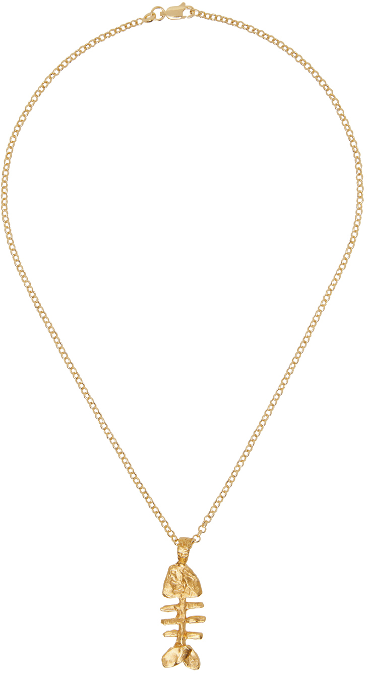 Gold 'The Silhouette Of Summer' Necklace