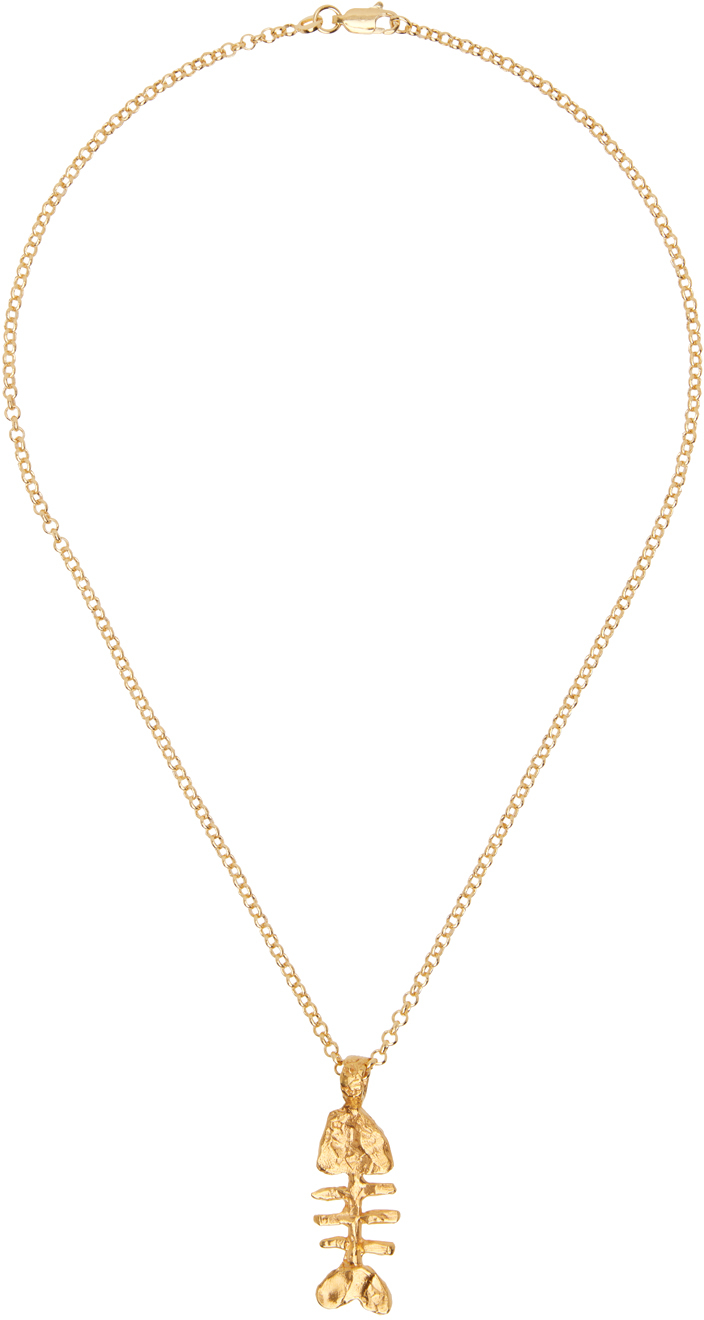 Gold 'The Silhouette of Summer' Necklace