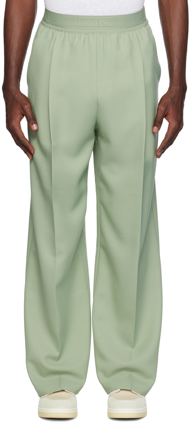 Stockholm (Surfboard) Club Green Relaxed-Fit Trousers