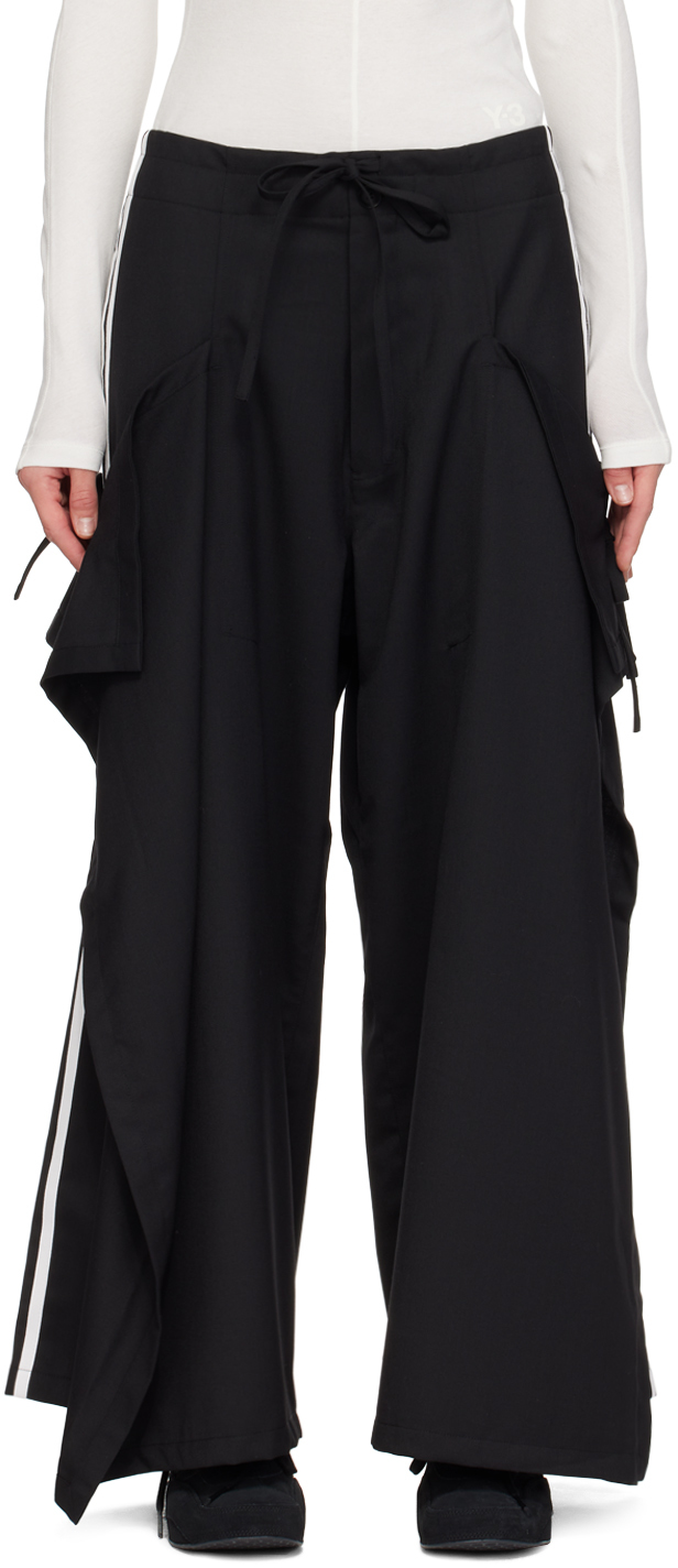 Black Refined Woven Trousers