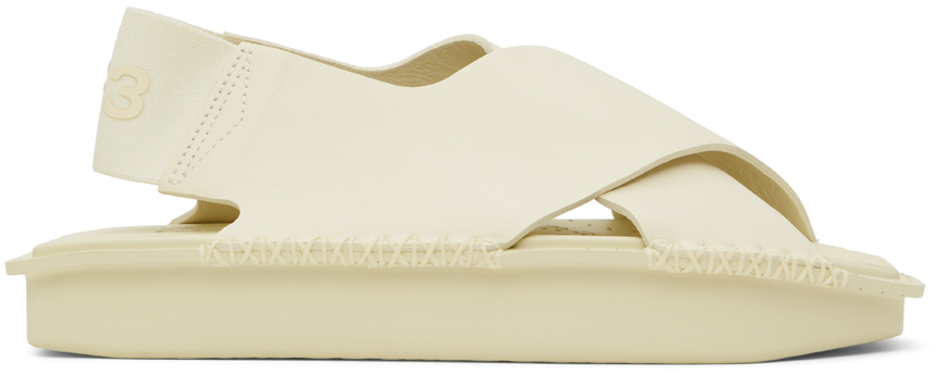 Shop Y-3 Off-white  Sandals In Cream White