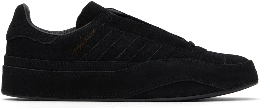 Y-3 Black Gazelle Sneakers In Black/black/black