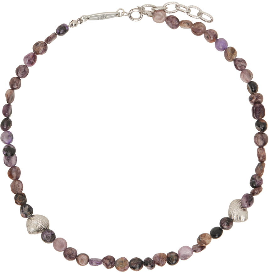 Purple Ocean Gemstone Necklace