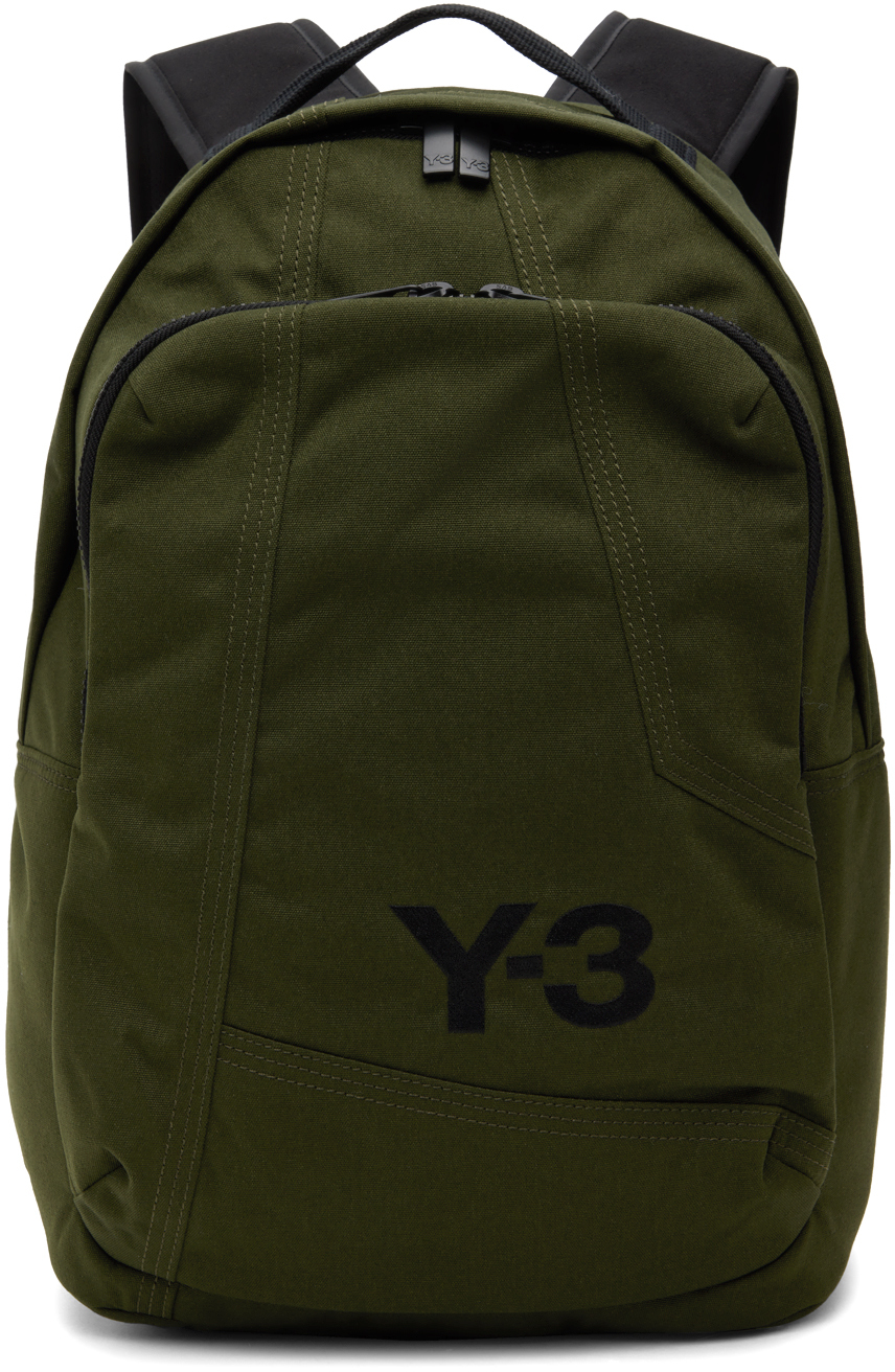Shop Y-3 Khaki Classic Backpack In Night Cargo