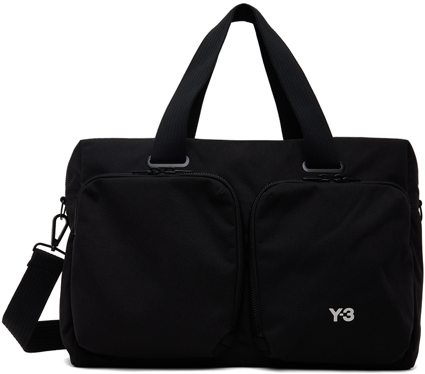 Shop Y-3 Black Travel Duffle Bag
