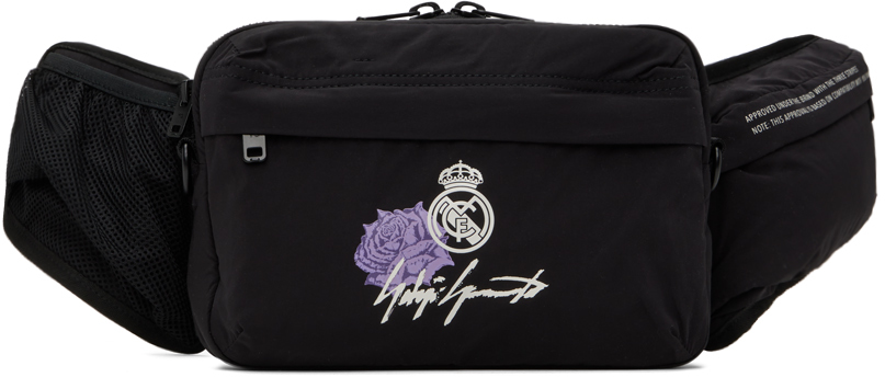 Shop Y-3 Black Real Madrid Edition Crossbody Belt Bag