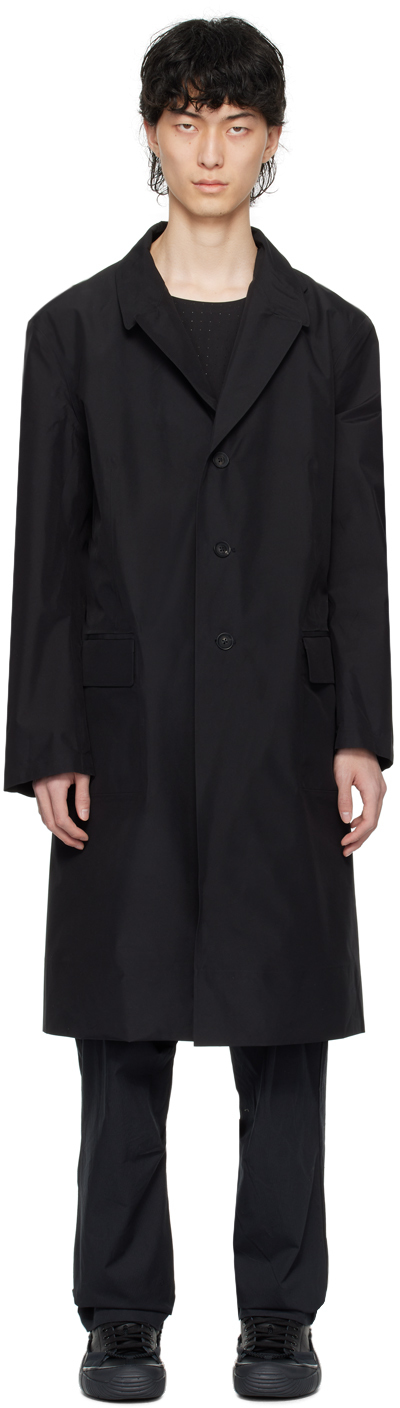 Black Pinched Seam Coat