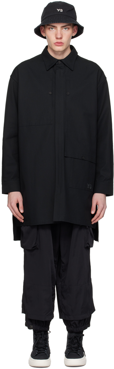 Y-3: Black Workwear Jacket | SSENSE