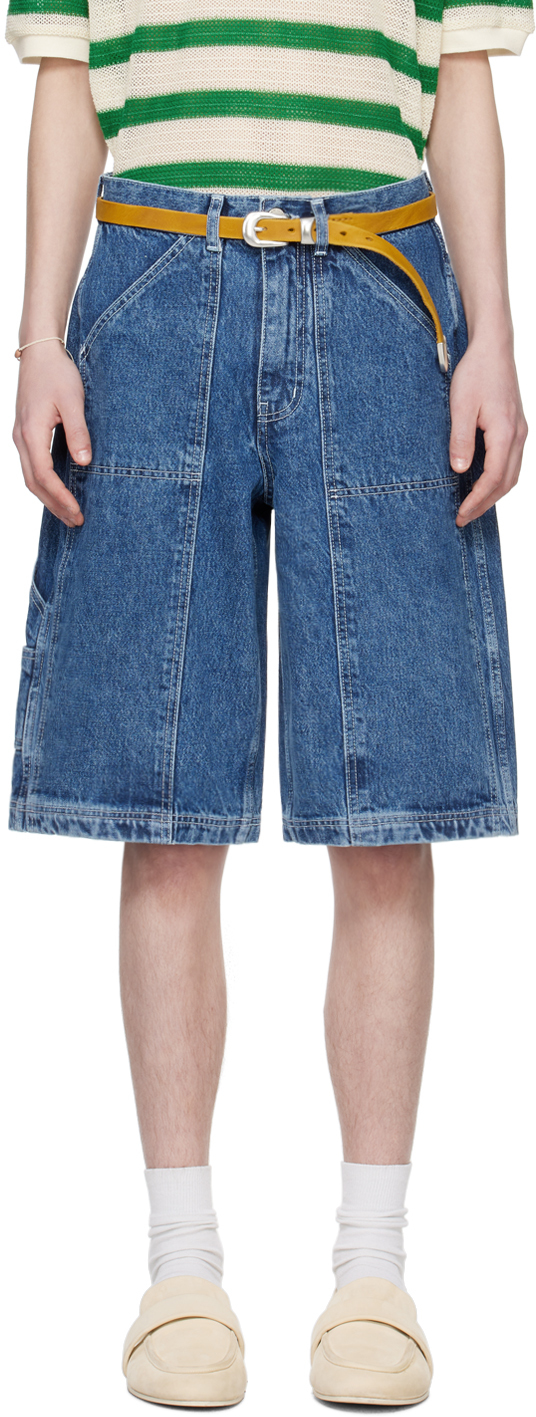 Indigo Carpenter Denim Shorts