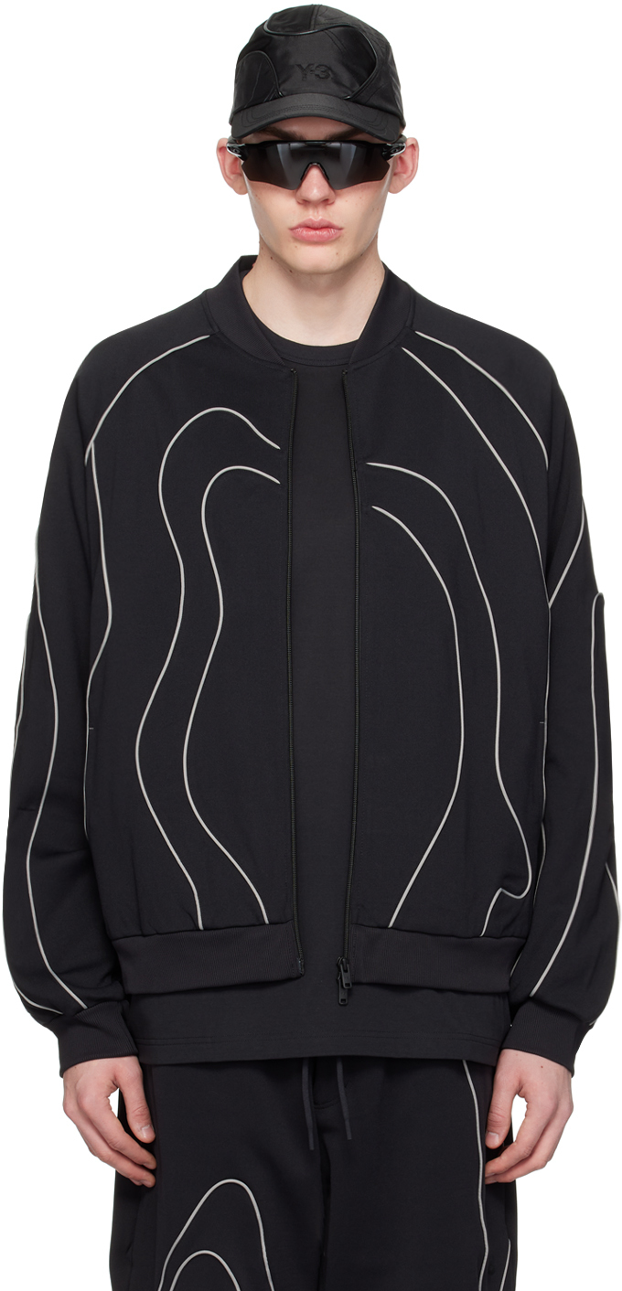 Black Piped Track Jacket