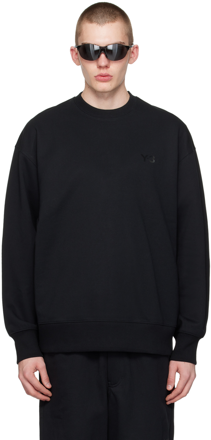 Shop Y-3 Black Oversized Sweatshirt