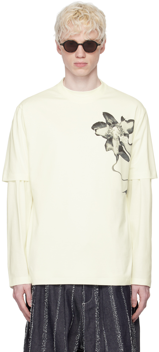 Y-3 Off-white Graphic T-shirt In Off White