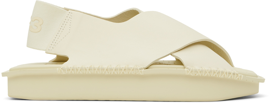 Shop Y-3 Off-white Sport Style Sandals In Cream White/cream Wh