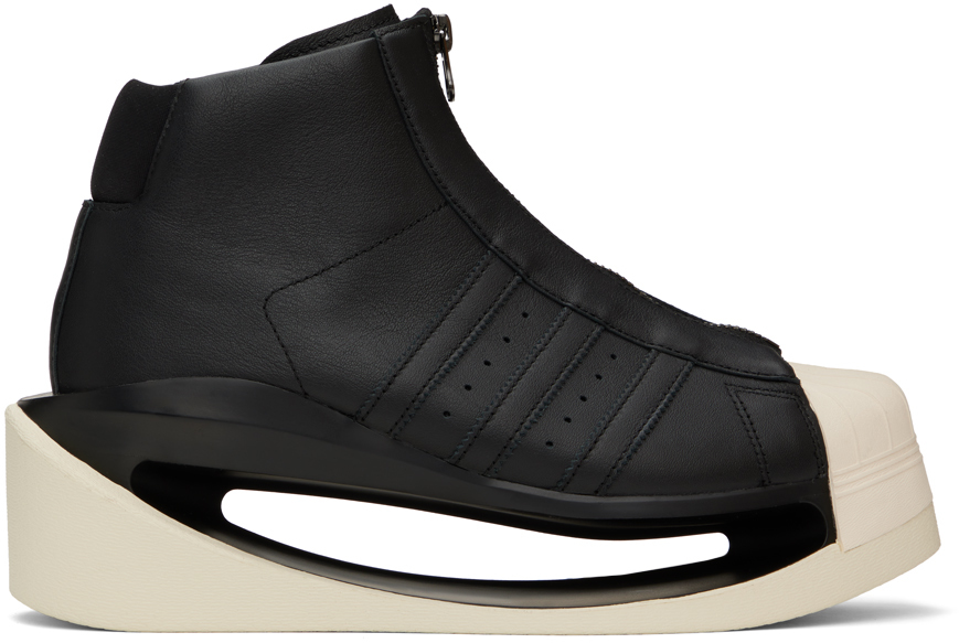 Shop Y-3 Black Gendo Pro Model Sneakers In Black/black/cream Wh