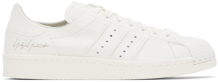 Y-3 Superstar lace-up leather sneakers - White