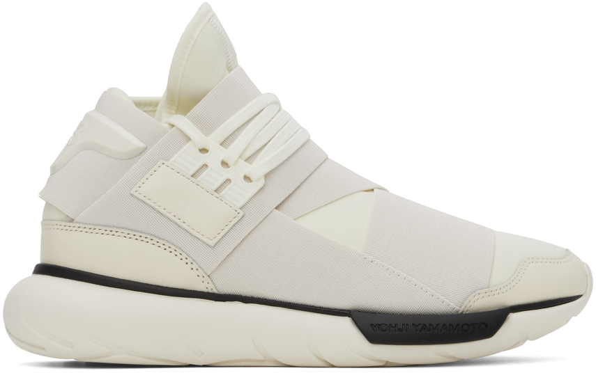 Y-3 Off-white Qasa Sneakers In Off White/cream Whit