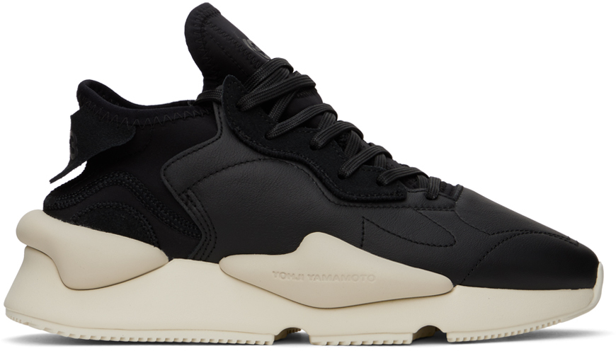 Shop Y-3 Black Kaiwa Sneakers In Black/off White/clea