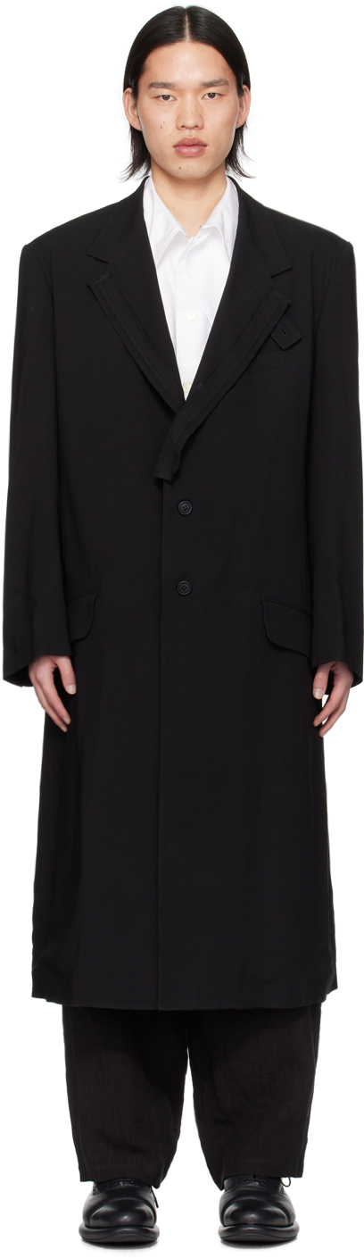 Black Single-Breasted Coat