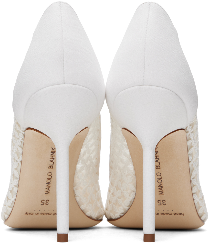 Manolo Blahnik White Bbla Heels In 976h Ywov