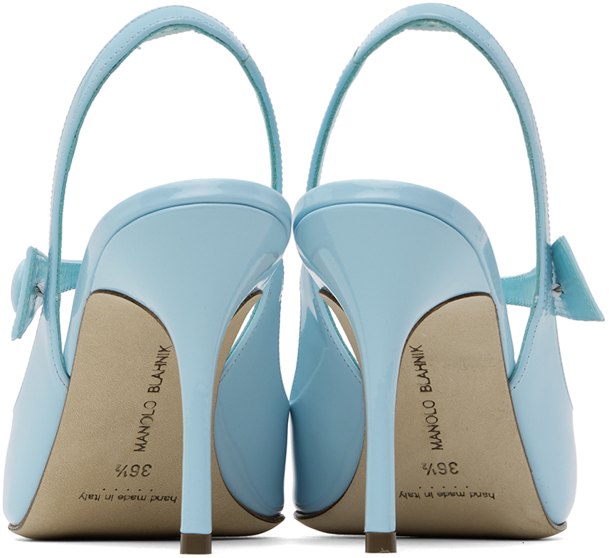 Manolo Blahnik Blue Didion Heels In 4542 Lblu