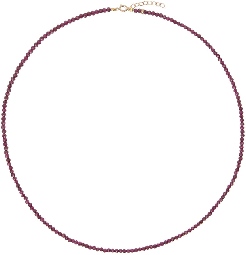 Red January Birthstone Garnet Necklace