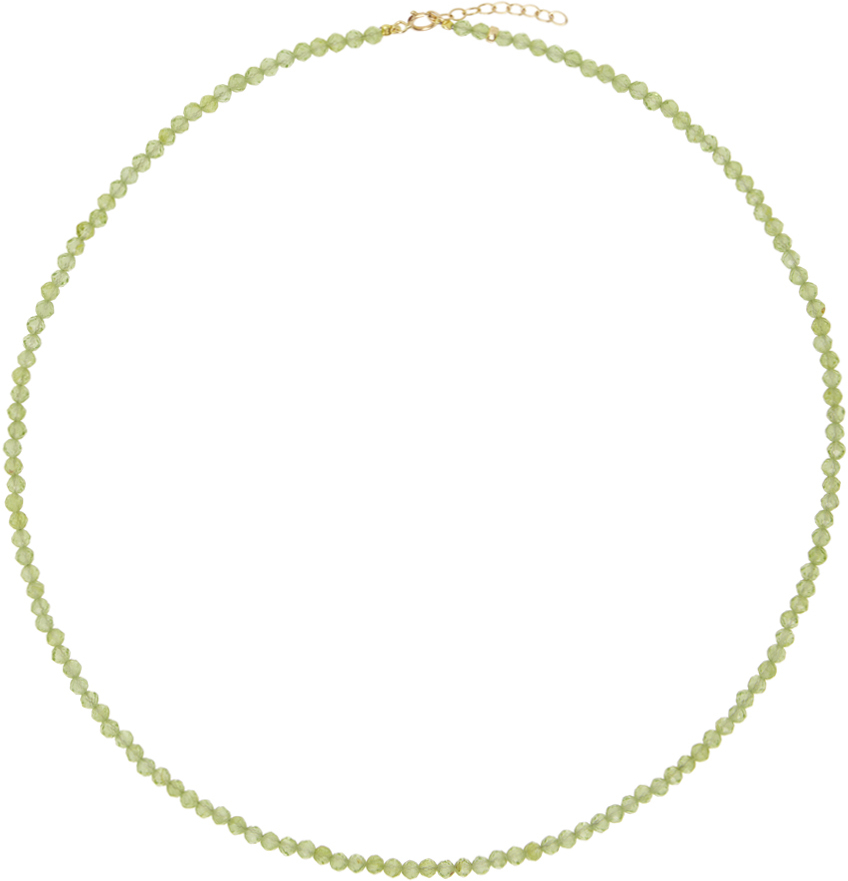 Green August Peridot Necklace