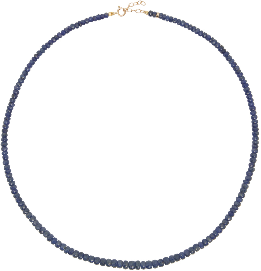 Jia Jia Blue September Birthstone Sapphire Beaded Necklace