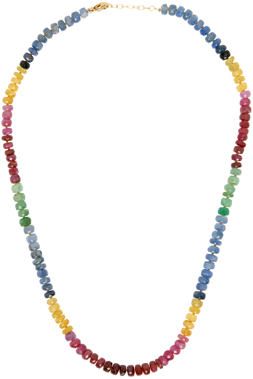 Multicolor Arizona Rainbow Sapphire Necklace
