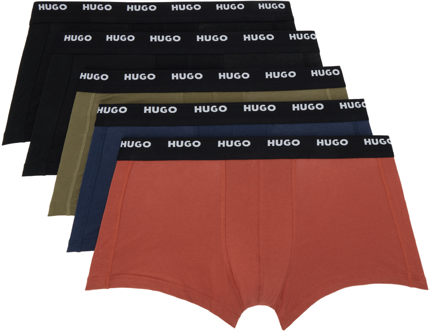 Hugo Five-Pack Multicolor Logo Boxers
