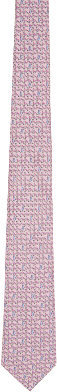 Zegna Pink Silk Tie In Pi1