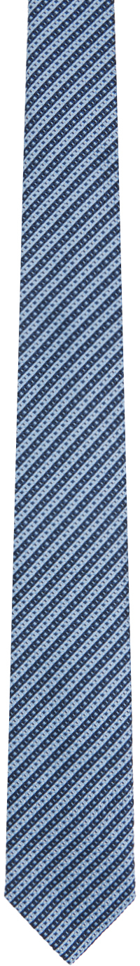Zegna Blue Jacquard Tie In Bl1