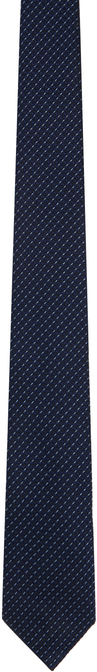 Navy Jacquard Tie