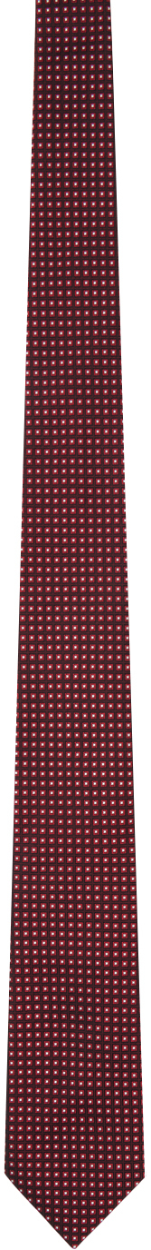 Red Jacquard Tie