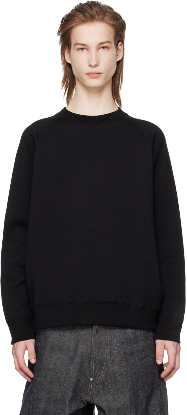 Shop Aton Black Zero Tsuri Urake Sweatshirt In 005 Black