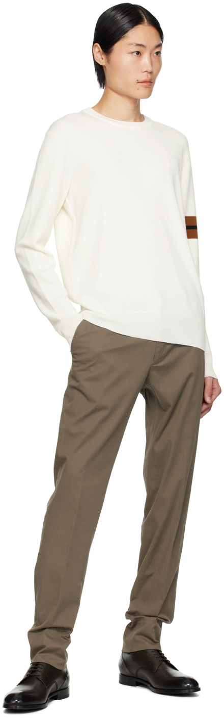 Zegna Taupe Four-pocket Trousers In N07