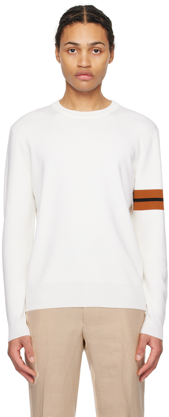 White Stripe Sweatshirt