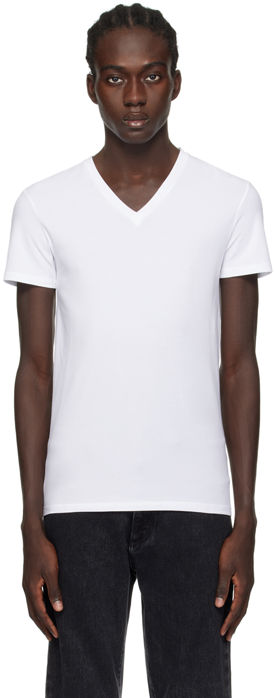 White V-Neck T-Shirt