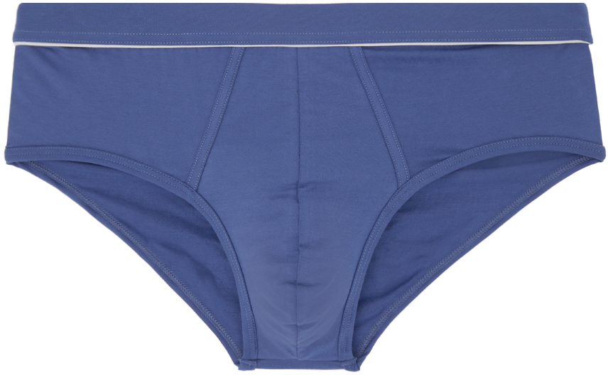 Blue Piping Briefs