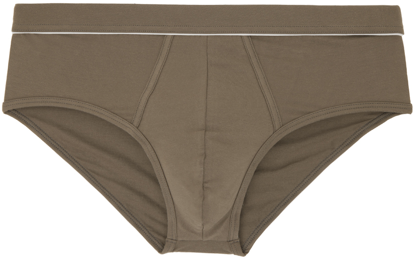 Taupe Piping Briefs