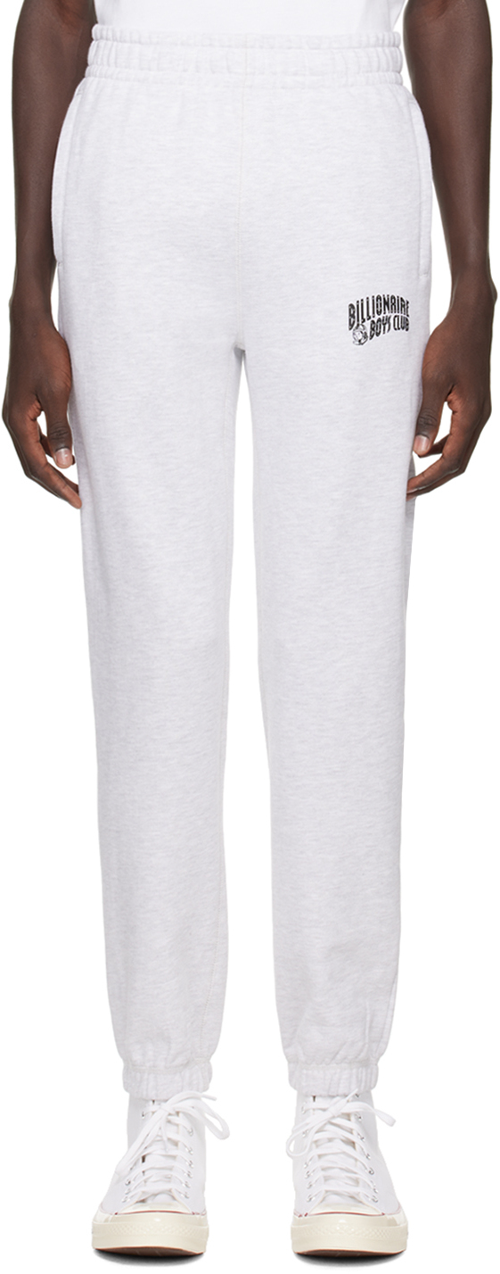Billionaire Boys Club Gray Printed Sweatpants In Heather Ash