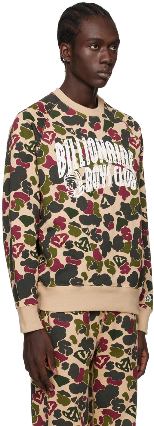 Billionaire Boys Club Duck Camo Sweatshirt Beige In Multi Camo