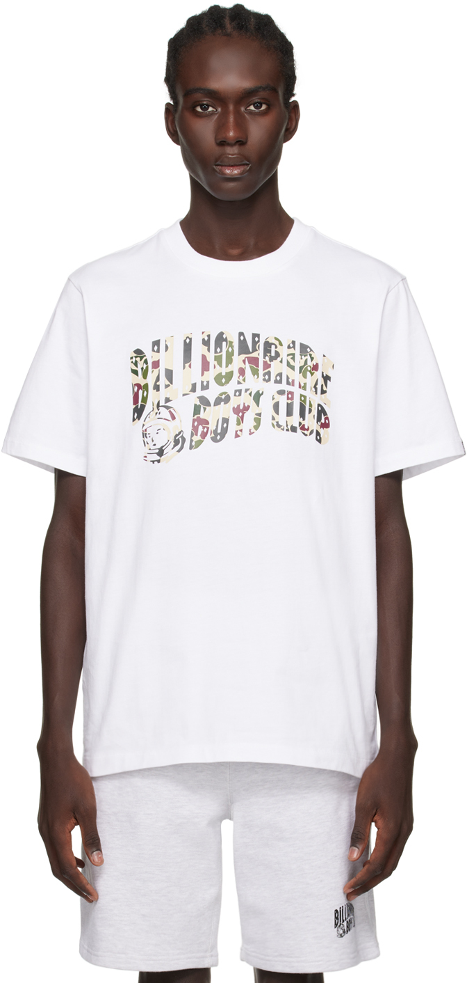 Shop Billionaire Boys Club White Printed T-shirt