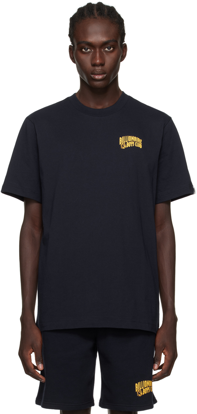 Shop Billionaire Boys Club Navy Printed T-shirt