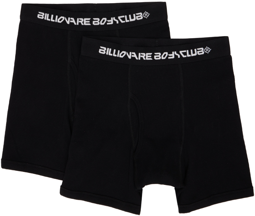 Billionaire Boys Club Two-pack Black Rib Knit Boxers