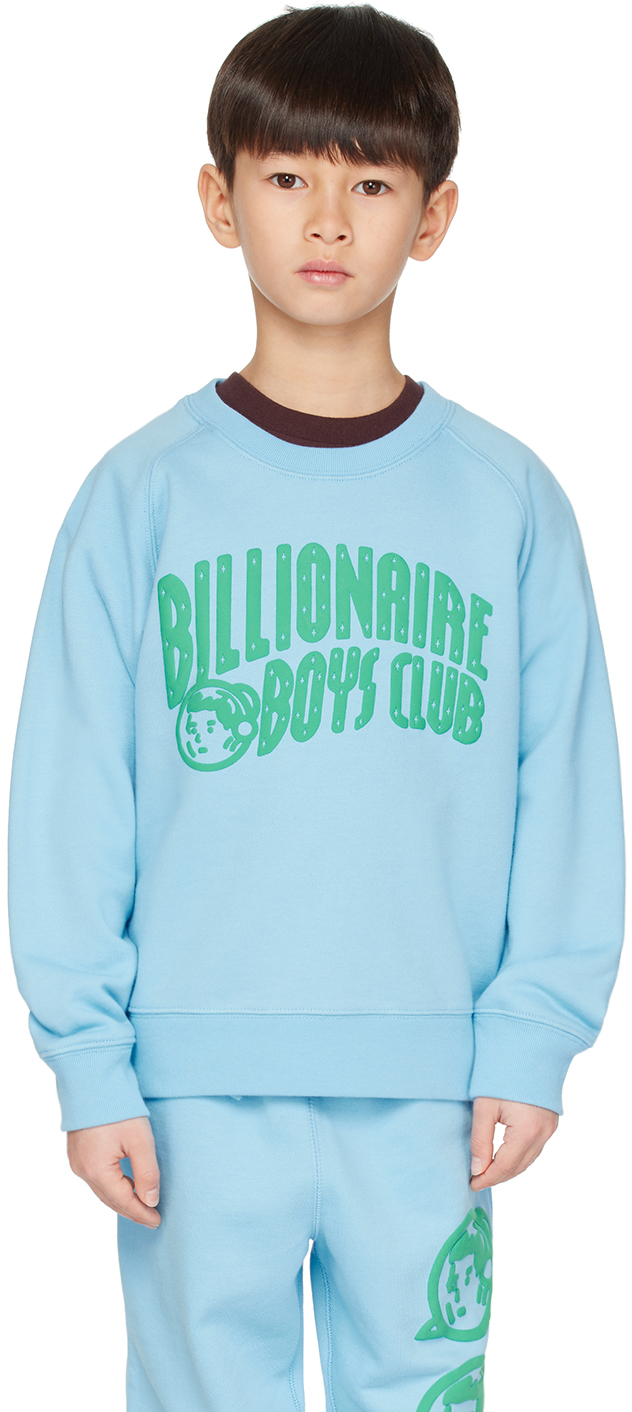 Billionaire Boys Club Kids Blue Printed Sweatshirt In Sky Blue