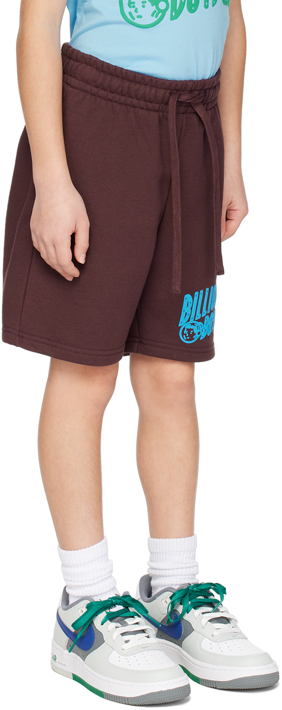Shop Billionaire Boys Club Kids Brown Drawstring Shorts