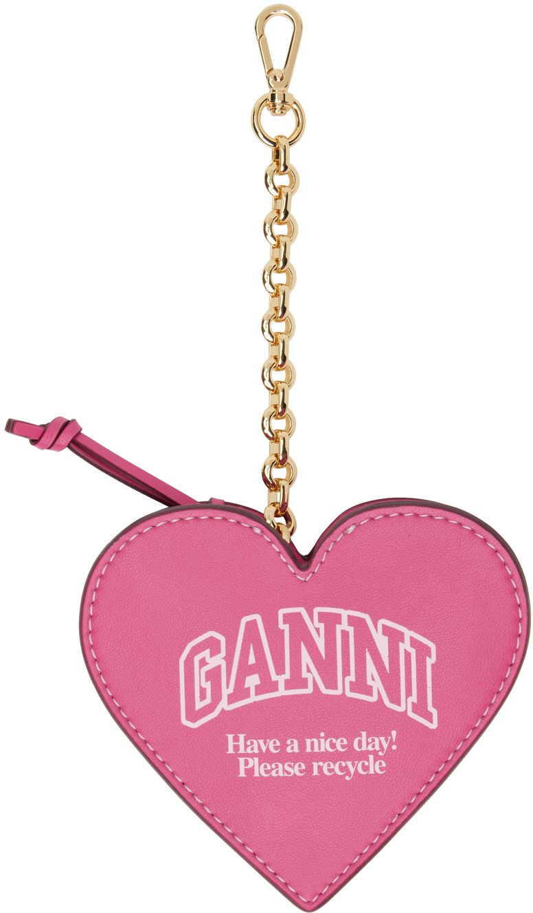 Pink Funny Heart Zipped Coin Purse